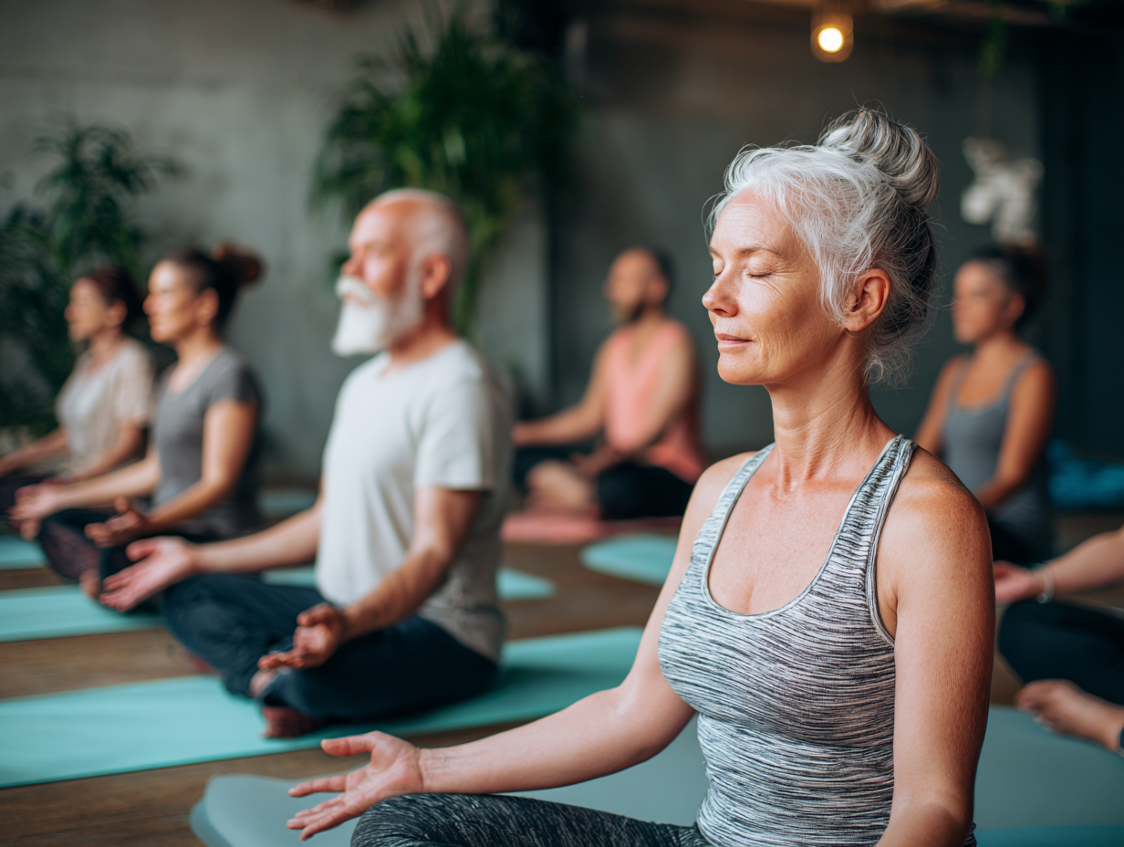 Практика йоги на природі з інструктором